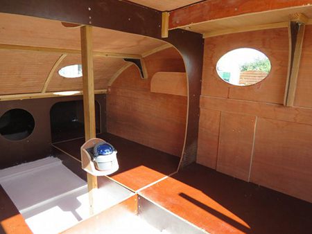 cruising scow cabin
