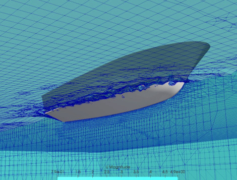 CFD calculs puissance de propulsion