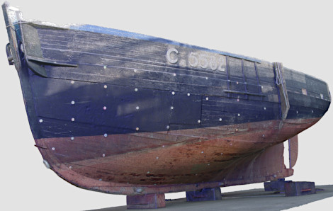 numérisation bateau par la photogrammétrie