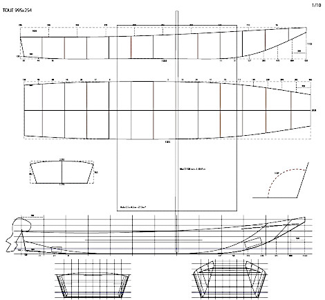 plan d'un bateau à passagers